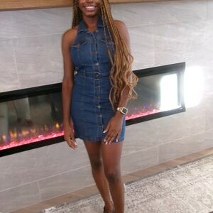 Classic Blue Denim Women's Jean mini dress